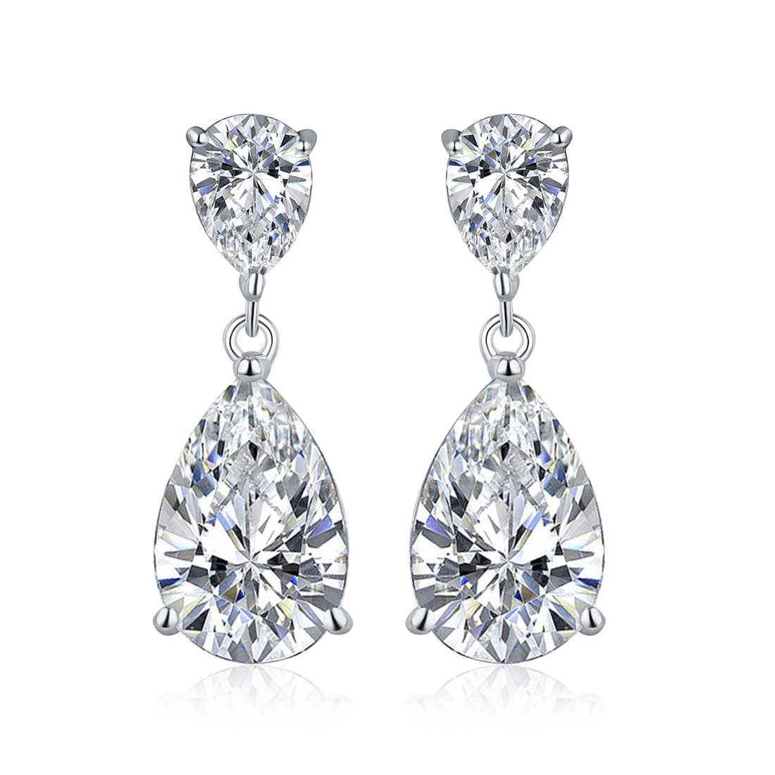 teardrop earrings in 925 silver