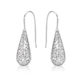 Conical Web Design 925 Sterling Silver Drop Earrings
