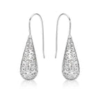 Conical Web Design 925 Sterling Silver Drop Earrings