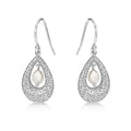 Vintage Freshwater Pearl 925 Sterling Silver Dangling Earrings