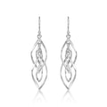 Dangling Spiral 925 Sterling Silver Twirl Earrings