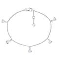 Diamante Charm Bracelet for Women in Sterling Silver & Cubic Zirconia