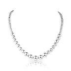925 Sterling silver ball necklace for women