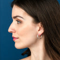 925 Sterling Silver Plain Polished Hoop Earrings