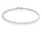 Rubover 1.00ct diamond tennis bracelet in 18K white gold