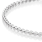 Rubover 1.00ct diamond tennis bracelet in 18K white gold