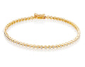 Rubover 1.00ct diamond tennis bracelet in 18K yellow gold