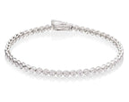 Rubover 2.00ct diamond tennis bracelet in 18K white gold