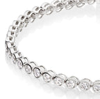 Rubover 2.00ct diamond tennis bracelet in 9K white gold