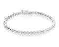 Rubover 3.00ct diamond tennis bracelet in 18K white gold
