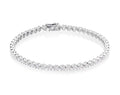 Basket Claw 3.00ct diamond tennis bracelet in 18K white gold