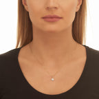 Jasmine 0.25ct cluster diamond pendant in 9K yellow gold