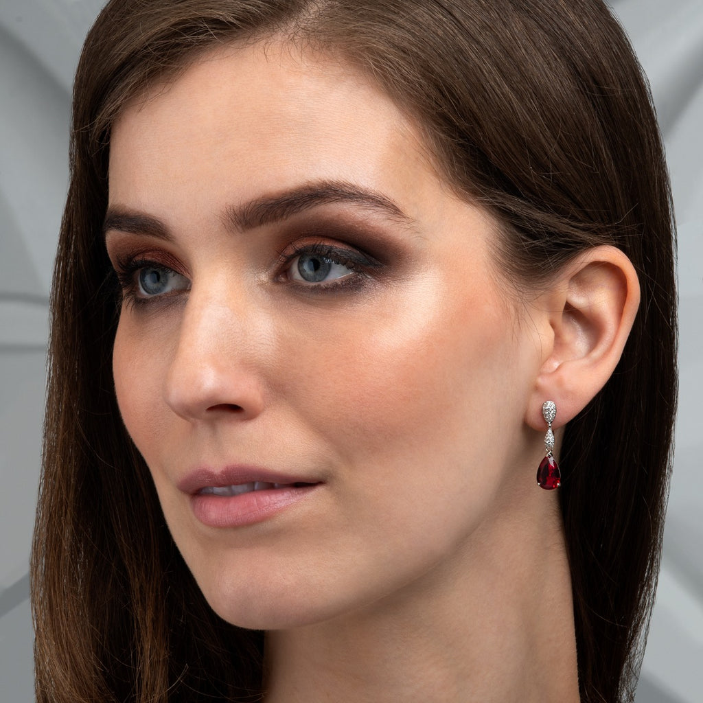 red earrings for women