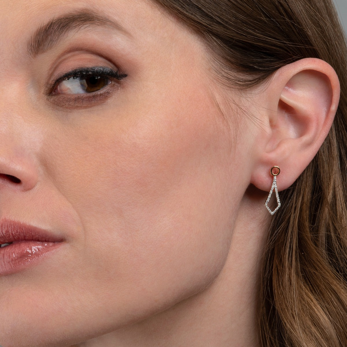 long diamond dangle earrings for women