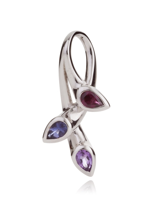 Sterling Silver Necklace with Amethyst