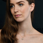 Heart 2 Diamond Heart Pendant 0.12ct Diamond 9K Yellow Gold