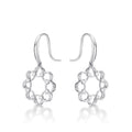 Infinity Diamond Drop Earrings 0.20ct Diamonds in 9K White Gold