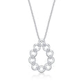 Harmony Diamond Pendant Necklace 0.22ct Diamonds in 9K White Gold