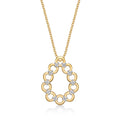 Harmony Diamond Pendant Necklace 0.22ct Diamonds in 9K Yellow Gold
