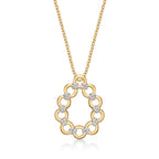 Harmony Diamond Pendant Necklace 0.22ct Diamonds in 9K Yellow Gold