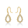 Harmony Diamond Drop Earrings 0.25ct Diamonds in 9K Yellow Gold