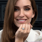diamond cocktail ring for women in 18K white gold
