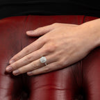 Large diamond dress rings in 18K white gold