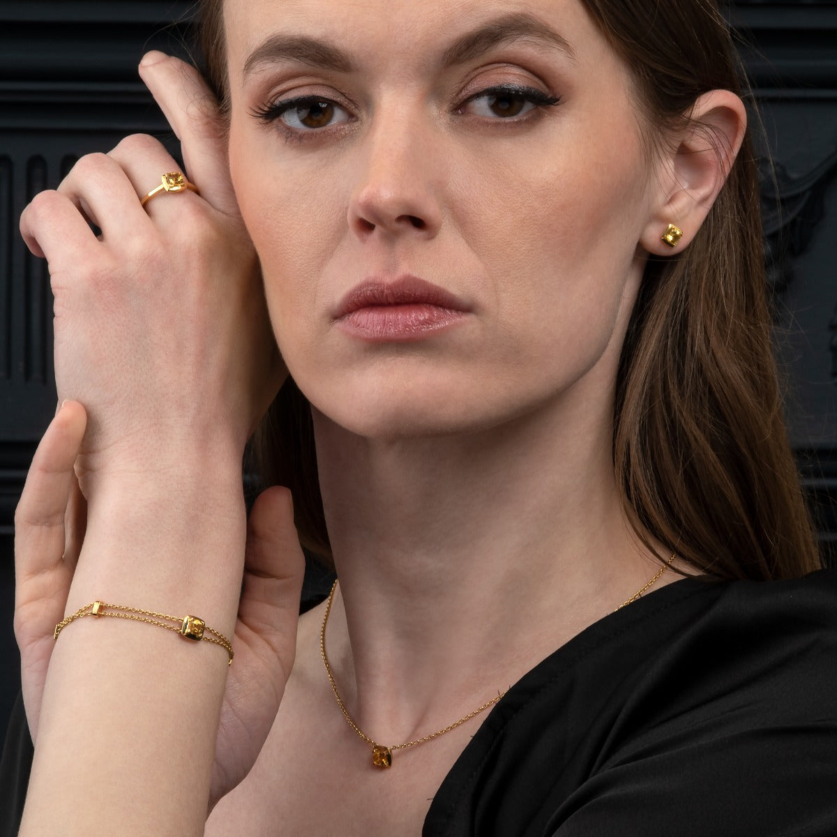 Citrine Ring in 18K Yellow Gold