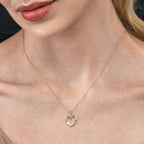 Trilogy Diamond Heart Pendant 0.15ct Diamond 9K Yellow Gold