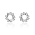 Circle of Life Diamond Circle Earrings 0.13ct Diamonds 9K White Gold