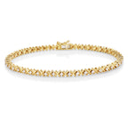 Hugs & Kisses Design Diamond Bracelet 0.50ct Diamonds 9K Yellow Gold