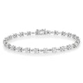 Flower Diamond Bracelet 1.50ct Diamonds in 9K White Gold