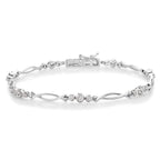 Infinity Diamond Bracelet 0.30ct Diamonds in 9K White Gold