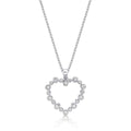 Dream Diamond Heart Pendant Necklace 0.28ct Diamond 9K White Gold