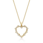 Dream Diamond Heart Pendant Necklace 0.28ct Diamond 9K Yellow Gold