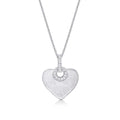 Adore Diamond Heart Pendant Necklace 0.12ct Diamond 18K White Gold