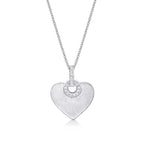 Adore Diamond Heart Pendant Necklace 0.12ct Diamond 18K White Gold