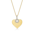 Adore Diamond Heart Pendant Necklace 0.12ct Diamond 9K Yellow Gold
