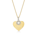 Adore Diamond Heart Pendant Necklace 0.12ct Diamond 9K Yellow Gold