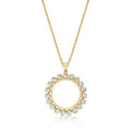 Circle of Life Diamond Pendant Necklace 0.14ct Diamond 9K Yellow Gold