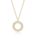 Eternal Circle Diamond Pendant Necklace 0.22ct Diamond 9K Yellow Gold