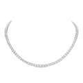 Sterling silver tennis necklace with Cubic Zirconia stones