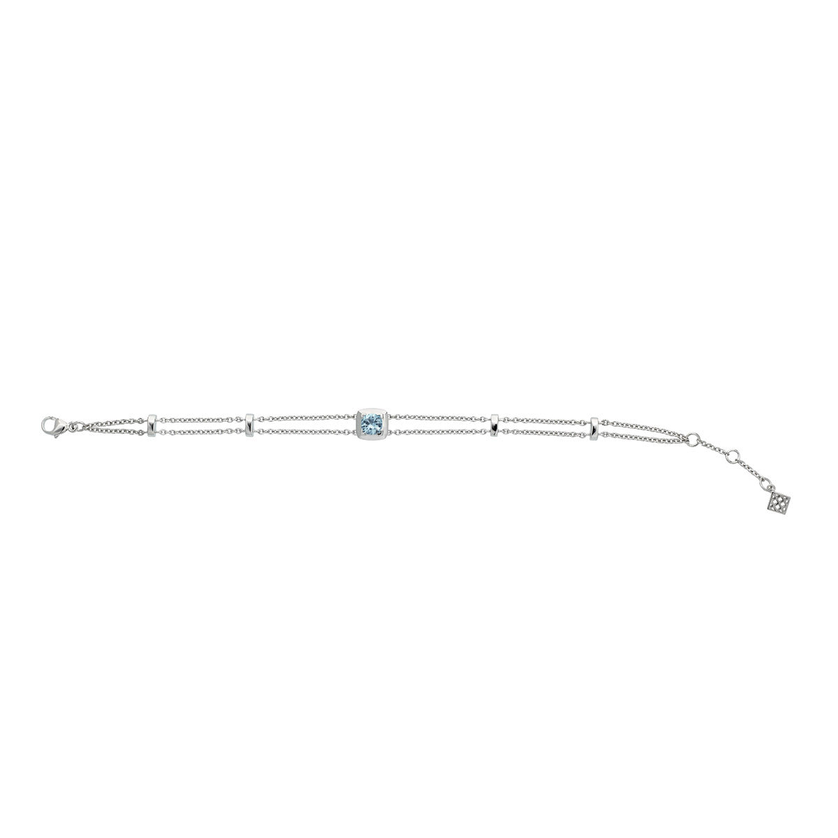 Swiss Blue Topaz Bracelet in 18K White Gold