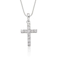 Miracle cross pendant 0.32ct diamonds in 18K white gold