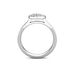 Glimmer Diamond Cluster Engagement Ring 0.35ct Diamonds in 18K White Gold