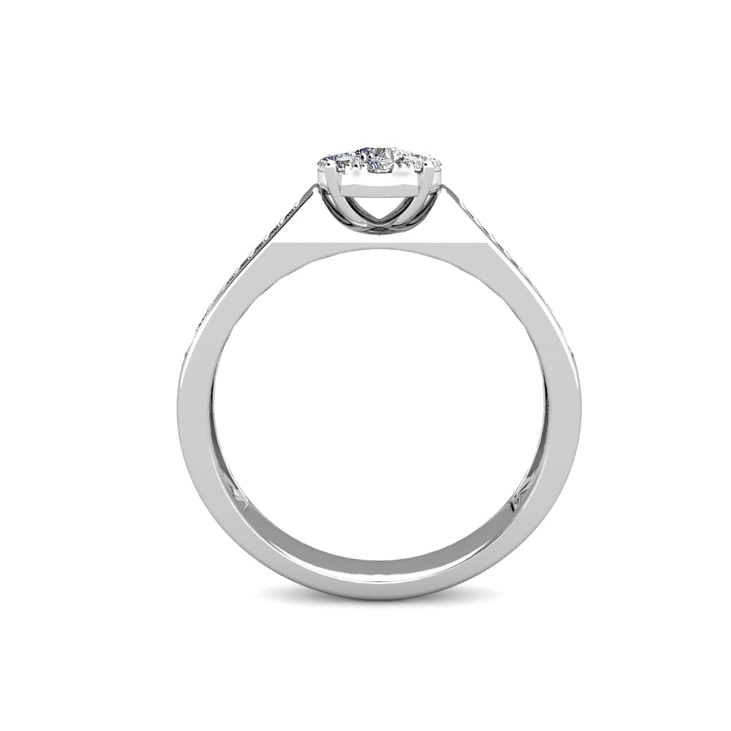 Sparkle Diamond Engagement Ring 0.40ct Diamonds in 18K White Gold