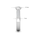Sparkle Diamond Engagement Ring 0.40ct Diamonds in 18K White Gold