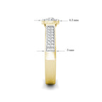 Sparkle Diamond Cluster Engagement Ring 0.40ct Diamonds in 18K Yellow Gold