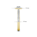 Halo Diamond Cluster Engagement Ring 0.40ct Diamonds in 18K Yellow Gold