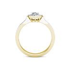 Marquise Diamond Cluster Engagement Ring 0.40ct Diamonds in 18K Yellow Gold